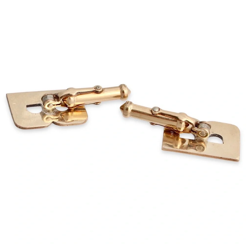 Vintage 12K Gold Filled Letter B Cufflinks Large Monogram Cuff Links